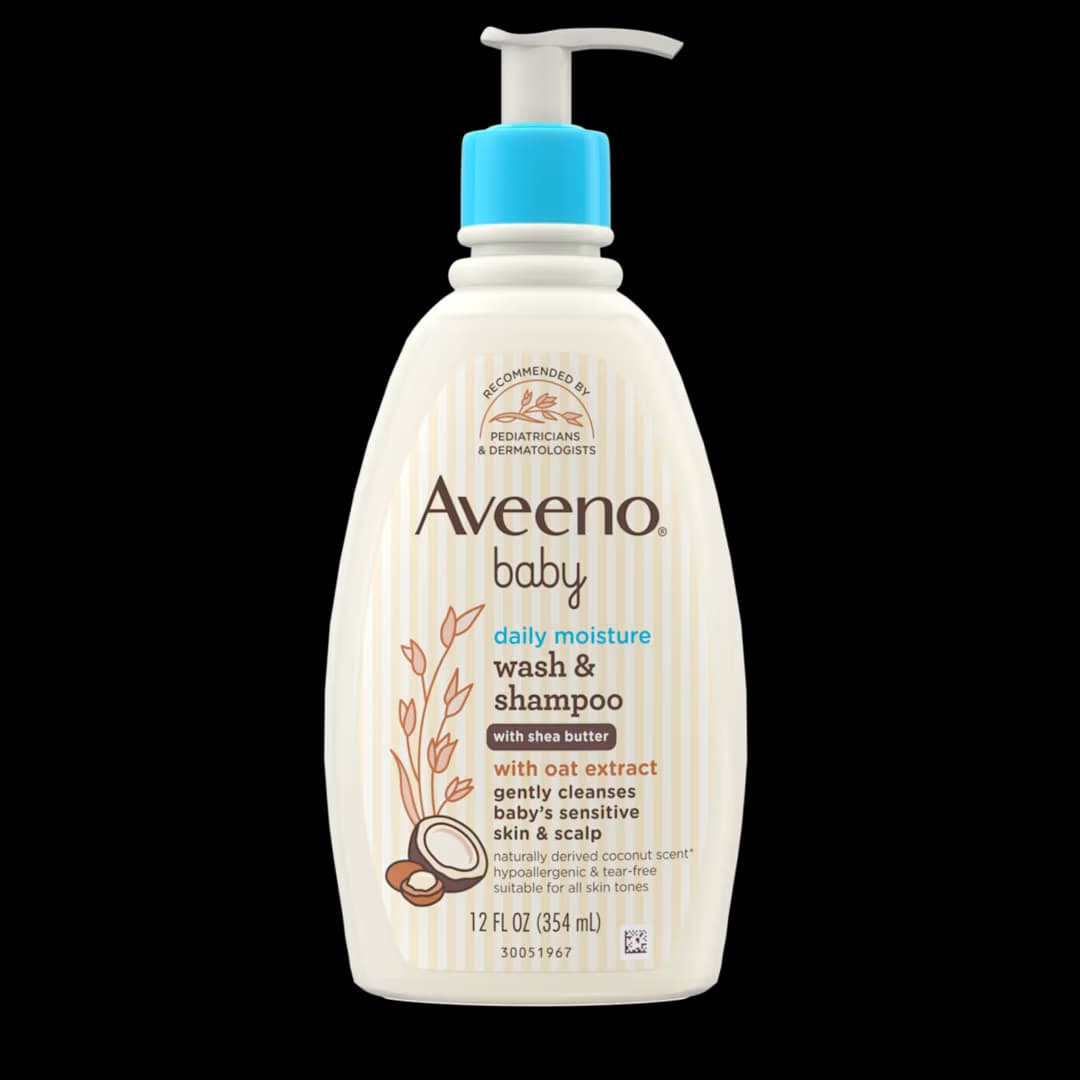 Aveeno Baby Daily Moisture Wash and Shampoo (354ml)